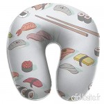 Travel Pillow Sushi Lunch Memory Foam U Neck Pillow for Lightweight Support in Airplane Car Train Bus - B07VD4KZ3X